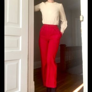 Vintage Givenchy Red Trousers